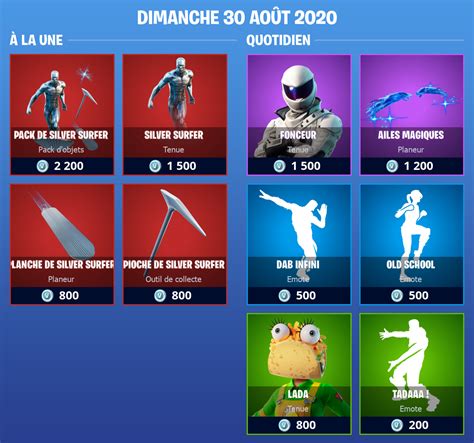 Boutique Fortnite 30 Août 2020 Breakflip