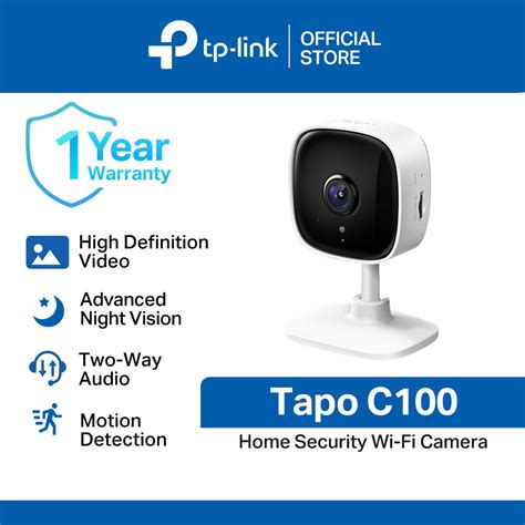 TP Link Tapo C100 2MP Advanced Night Vision Motion Detection Two