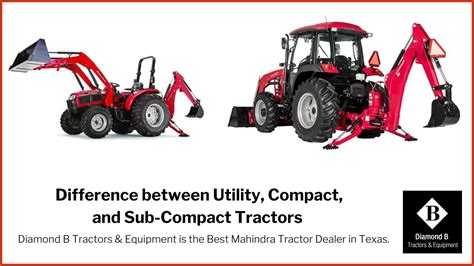 difference  utility compact   compact tractors  thomas