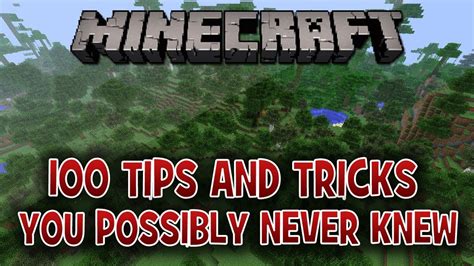 Tips Tricks In Minecraft You Possibly Never Knew Youtube