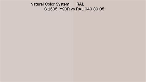 Natural Color System S 1505 Y90R Vs RAL RAL 040 80 05 Side By Side