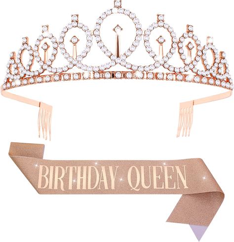 Geburtstag Sch Rpe Und Tiara Rose Gold Geburtstag Sch Rpe Krone