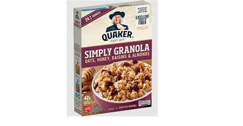 Quaker Oats Granola Bars, Cereals, and Other Products - Truth in ...