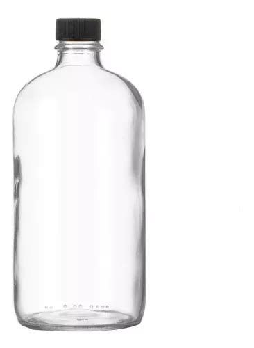 Botella Boston De Vidrio 500 Ml Transparente 6 Piezas Meses Sin