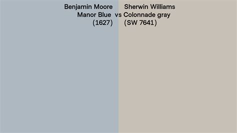 Benjamin Moore Manor Blue Vs Sherwin Williams Colonnade Gray Sw