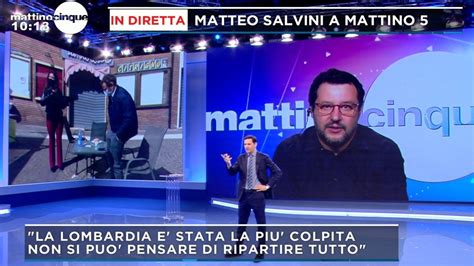 Mattino Cinque News Coronavirus Matteo Salvini Bisogna