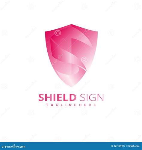 Shield Security Logo Design Stock Vector Illustration Of Protection Vector 227139977