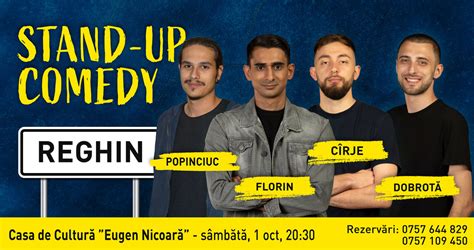 Bilete Reghin Stand up comedy cu Cîrje Florin Dobrotă și Popinciuc