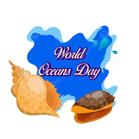 Oceans Day Clipart Transparent Background World Ocean Day Design