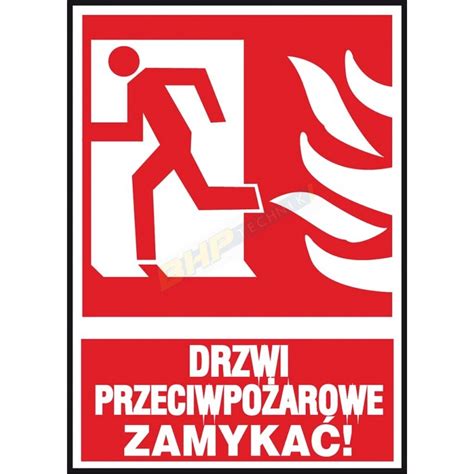 Znak ewakuacyjny Uwaga stopień Tabliczka naklejka