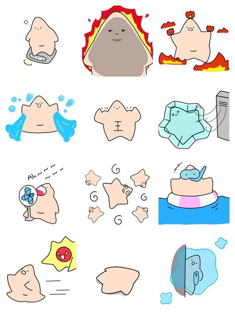 Starfish So Hot Summer 2 Stickerdl