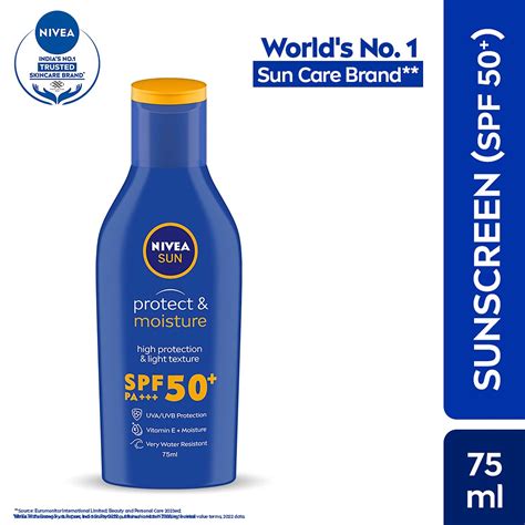 Buy Nivea Sun Protect And Moisture Lotion Spf 50 Pa Uva Uvb 75ml Online At Best Price In