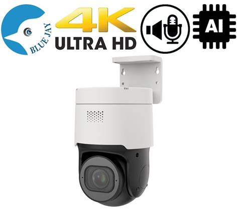 Small 4K PTZ Camera | 4X Optical Zoom | Two Way Audio | IR