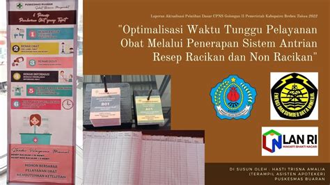 Optimalisasi Waktu Tunggu Pelayanan Obat Melalui Penerapan Sistem