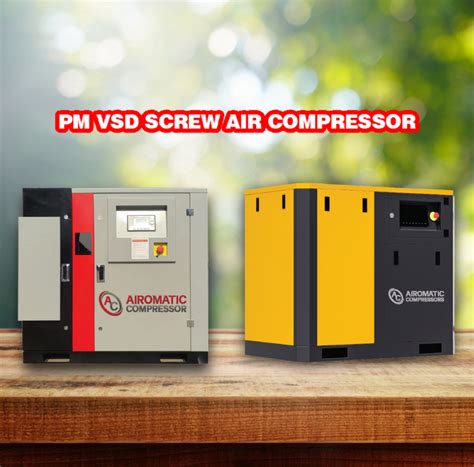 Pm Vsd Screw Air Compressor Airomatic Compressor