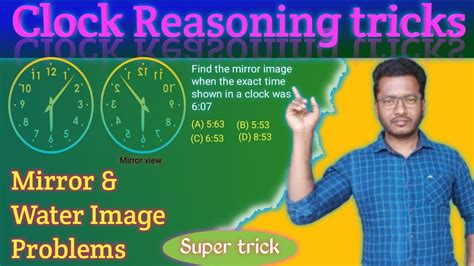 Clock Reasoning Mirror Water Image Reasoning Questions Easy Tricks To