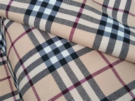 Fabric Inspired By Burberry Designer Classic Plaid Fabric For Etsy