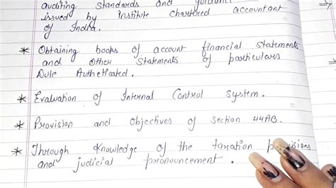 How To Conduct Tax Audit Auditing Chapter 16part 117 Handwritten