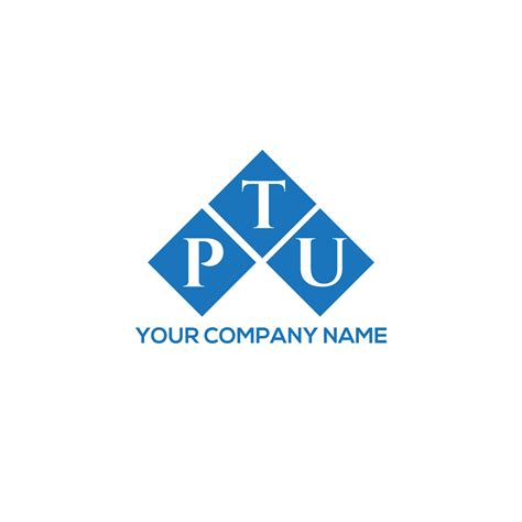 PTU letter logo design on white background. PTU creative initials letter logo concept. PTU ...