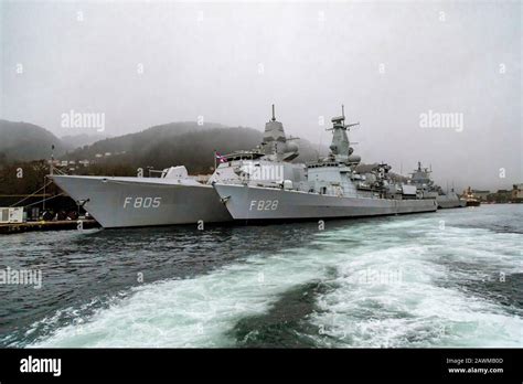 Two Dutch Warships Frigates Hnlms Van Speijk F828 And Hnlms Evertsen