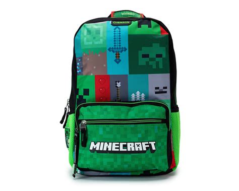 Mochila Escolar Chenson Minecraft Verde Coppel