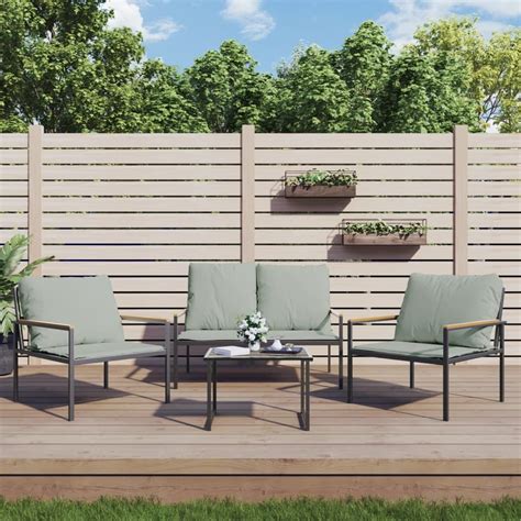 VidaXL 3 Tlg Garten Lounge Set Mit Kissen Kaufland De