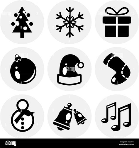 Vector Set Of Christmas Icons Stock Vector Image Art Alamy