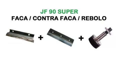 Kit Facas Contra Faca E Rebolo Afiador Jf 90 Super Frete grátis