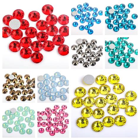 Ss2 Multi Colors Crystal Ab 3d Flat Back Non Hotfix Nail Art