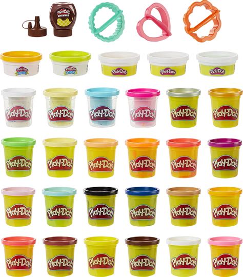 Play Doh Hasbro 36 Pack Case Of Colors 85g Tubs Assorted Colours Of Non Toxic Playdoh Dough