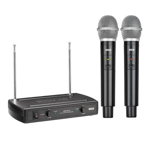 Black Ahuja Awm V Dual Channel Vhf Wireless Microphone System At Rs