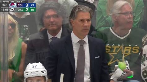 Fan Dresses As Bednar During Game Sits Behind Avalanche Bench Nhl