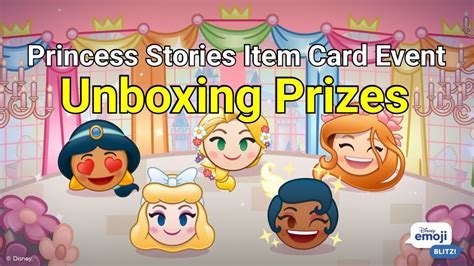 Princess Stories Item Card Event Prizes 052023 Disney Emoji Blitz Youtube