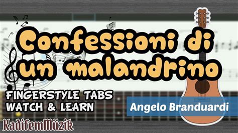 Angelo Branduardi Confessioni Di Un Malandrino Easy Fingerstyle Guitar