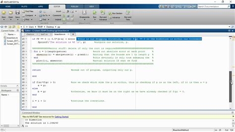 Bisection Method Matlab Code Example And Download Youtube