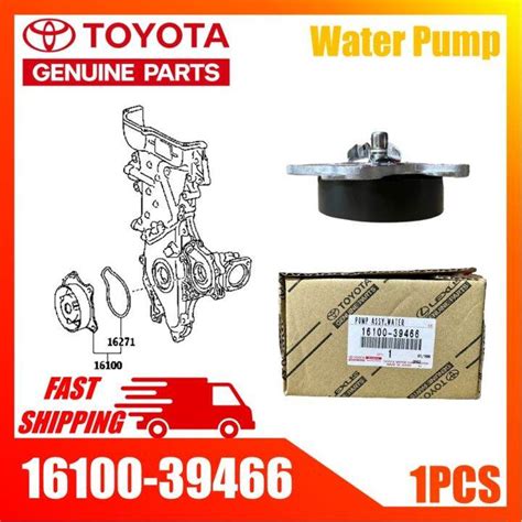 Genuine Toyota Water Pump 16100 39466 Toyota Altis Toyota Wish