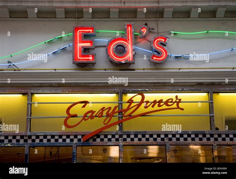 Eds Easy Diner Soho West End London Uk Europe Stock Photo Alamy