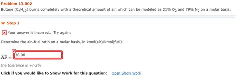 Solved Problem Butane C H Burns Completely With A Chegg