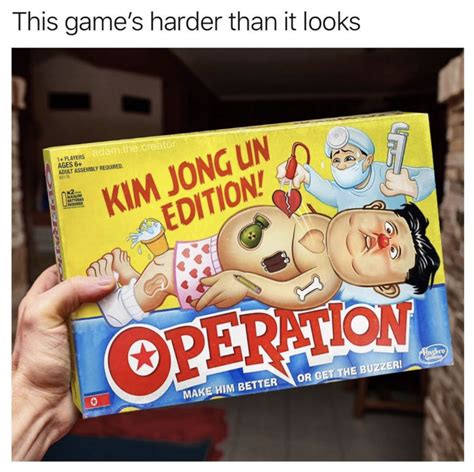kim jong  edition operation game meme shut     money