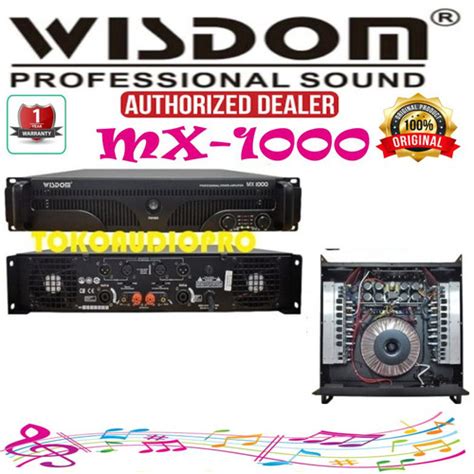 Jual Power Wisdom Mx Channel Power Amplifier Wisdom Mx