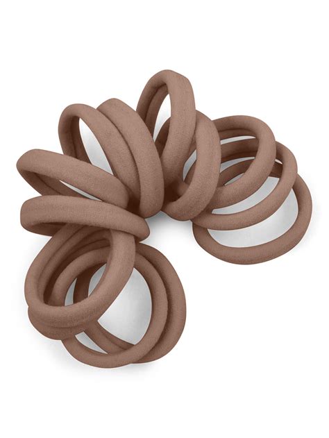 Light Brown Gentle Hold Seamless Hair Ties At Cyndibands