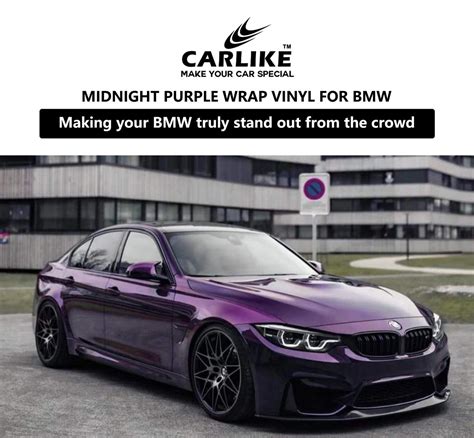 Paint metallic midnight purple wrap for car – CARLIKE WRAP