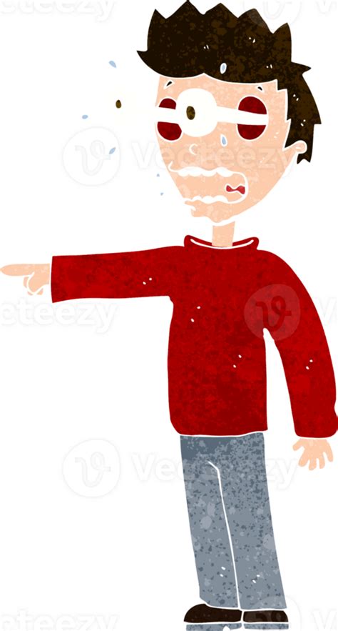 Cartoon Man With Popping Out Eyes 44912165 Png