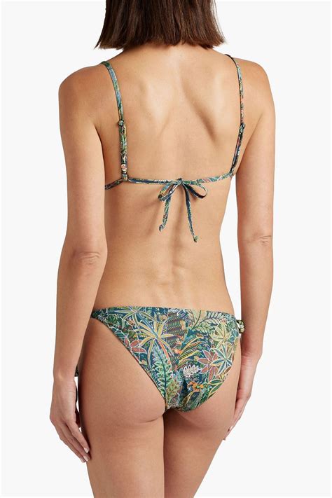 ONIA Remi Liberty Print Triangle Bikini Top THE OUTNET