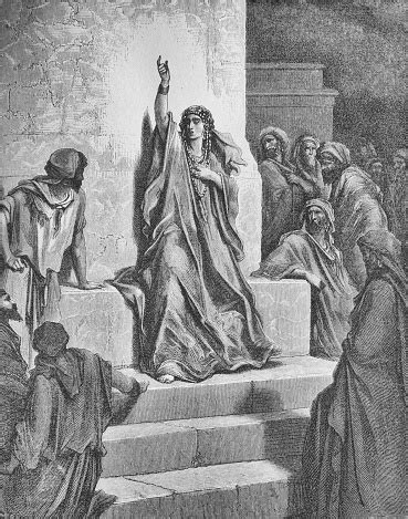 Deborah Sings A Solemn Song Of Victory In The Old Book The Bible In ...