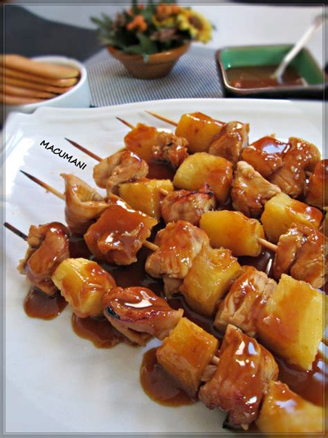 Brochetas De Pavo Y Pi A