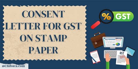 Sample Consent Letter For Gst On Stamp Paper Format