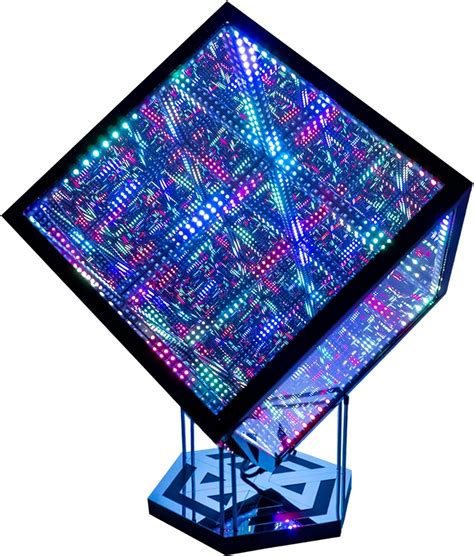 The Hyperspace Lighting Company Hypercube Infinity Cube Led Light With