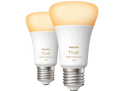 PHILIPS HUE Bluetooth Ledlamp Warm Tot Koelwit Licht E27 2 Stuks