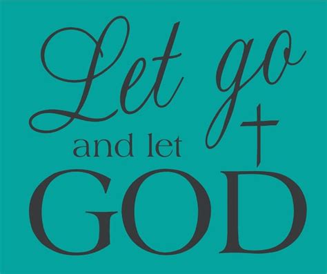 Let Go And Let God Christian Scripture Decor Bible By Astickyplace